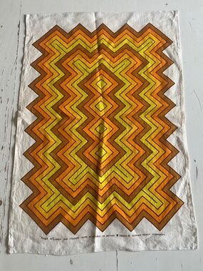 Vintage Kilkenny Design Workshops Fingal Irish Linen Tea Towel Ireland